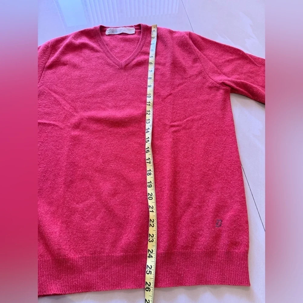 Dondup Sweater Cashmere Merino Wool lamb elbow leather patch Size L man